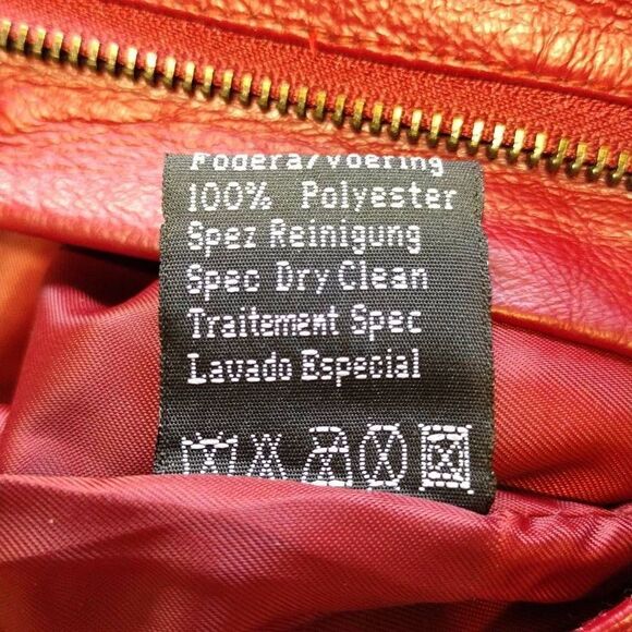 Vintage Burgundy Red Leather Pants 30L - Picture 8 of 11